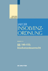 Insolvenzordnung / &sect;&sect; 148-155; Insolvenzsteuerrecht - 