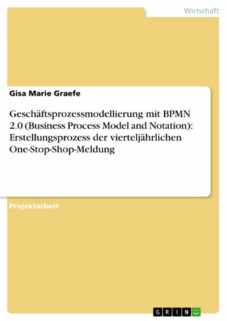 Geschäftsprozessmodellierung mit BPMN 2.0 (Business Process Model and Notation): Erstellungsprozess der vierteljährlichen One-Stop-Shop-Meldung