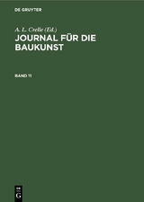 Journal f&uuml;r die Baukunst. Band 11 - 