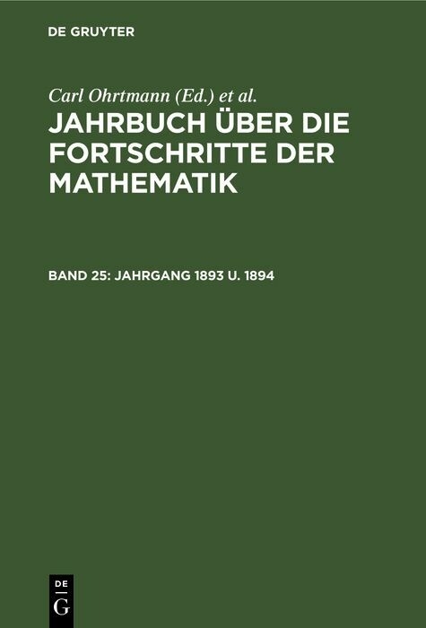 Jahrgang 1893 u. 1894 - 
