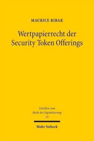 Wertpapierrecht der Security Token Offerings