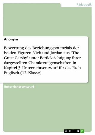 Bewertung des Beziehungspotenzials der beiden Figuren Nick und Jordan aus 