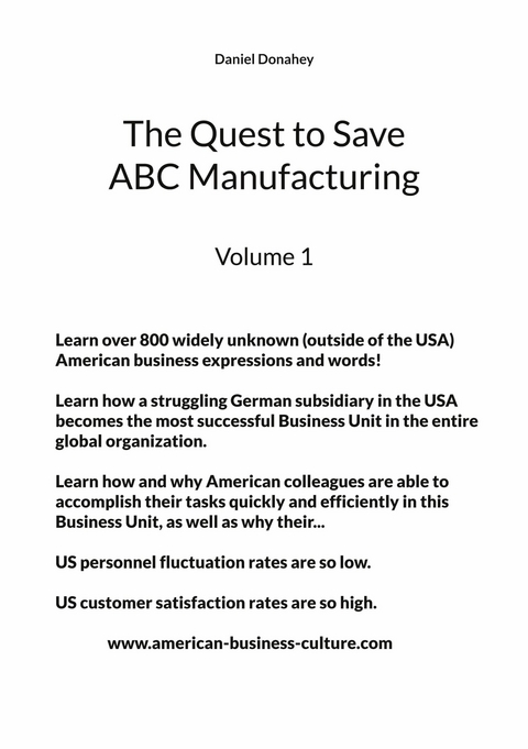 The Quest to Save ABC Manufacturing - DANIEL DONAHEY