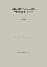 Archivalische Zeitschrift 98 (2022) - 