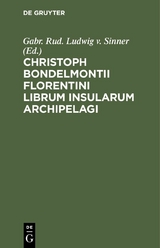 Christoph Bondelmontii Florentini Librum Insularum Archipelagi - 
