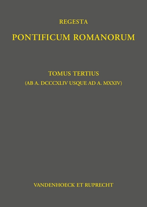 Regesta Pontificum Romanorum -  Philipp Jaff&eacute;