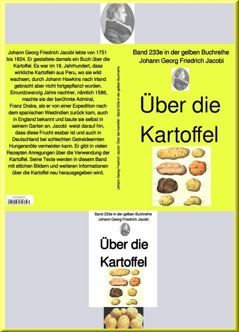 &Uuml;ber die Kartoffel  -  Band 233e in der gelben Buchreihe - bei J&uuml;rgen Ruszkowski -  Johann Georg Friedrich Jacobi