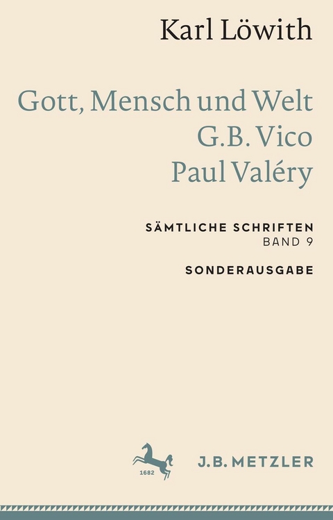 Karl L&ouml;with: Gott, Mensch und Welt &ndash; G.B. Vico &ndash; Paul Val&eacute;ry - Karl L&ouml;with
