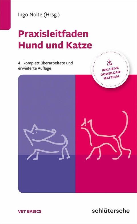 Praxisleitfaden Hund und Katze - Dr. Jan-Peter Bach, Prof. Dr. Leo Brunnberg, Dr. Elena de Ferrari, Prof. Dr. Sandra Goericke-Pesch, Prof. Dr. Manfred Kietzmann, Prof. Dr. Reinhard Mischke, Dr. Johanna Rieder, Dr. Alexandra Schütter, Prof. Dr. med. Daniela Simon Betz, Prof. Dr. Veronika Stein, PhD Strube  Christina, Dr. Julia Tünsmeier, Dr. Martina van Suntum, Prof. Dr. Jürgen Zentek, Prof. Dr. Ingo Nolte