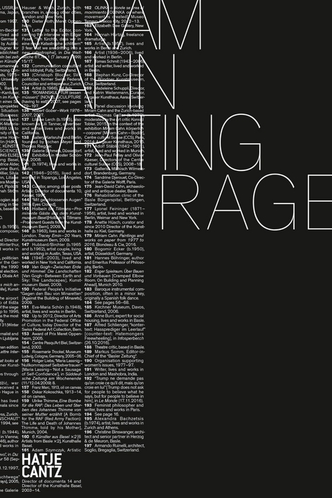 Miriam Cahn. WRITING IN RAGE - 