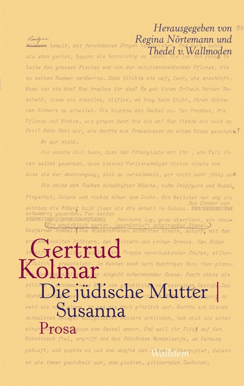 Die j&uuml;dische Mutter | Susanna -  Gertrud Kolmar