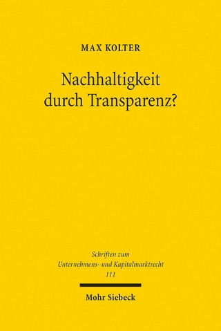 Nachhaltigkeit durch Transparenz?