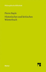Historisches und kritisches W&ouml;rterbuch - Pierre Bayle