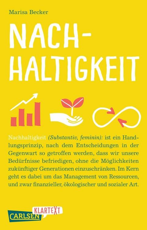 Nachhaltigkeit (Carlsen Klartext) - Marisa Becker
