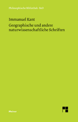 Geographische und andere naturwissenschaftliche Schriften - Immanuel Kant
