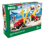 BRIO Stra&szlig;en und Schienen Kran Set