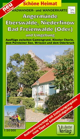 Radwander- und Wanderkarte Angerm&uuml;nde, Eberswalde, Bad&nbsp;Freienwalde&nbsp;(Oder) und Umgebung