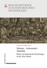 Stimme &ndash; Instrument &ndash; Vokalit&auml;t - 
