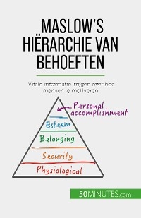 Maslow's hi&euml;rarchie van behoeften - Pierre Pich&egrave;re