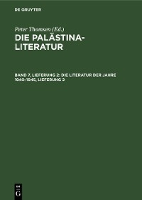 Die Literatur der Jahre 1940&ndash;1945, Lieferung 2