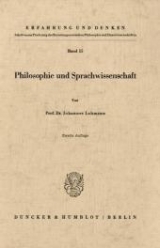 Philosophie und Sprachwissenschaft. - Johannes Lohmann