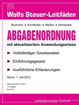 Abgabenordnung - Karl Brummer, Ludwig Kronthaler, Alfred Nei&szlig;er, Michael Schwenke