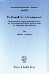 Tarif- und Betriebsautonomie. - Thomas Lambrich