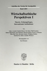 Wirtschaftsethische Perspektiven I. - 