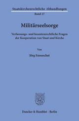 Milit&auml;rseelsorge. - J&ouml;rg Ennuschat