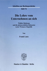 Die Lehre vom Unternehmen an sich. - Frank Laux