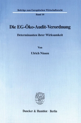 Die EG-&Ouml;ko-Audit-Verordnung. - Ulrich Nissen