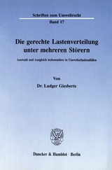 Die gerechte Lastenverteilung unter mehreren St&ouml;rern. - Ludger Giesberts