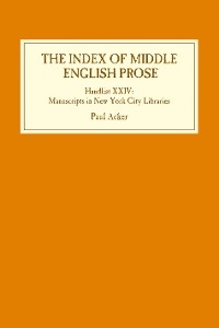 Index of Middle English Prose: Handlist XXIV