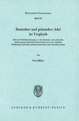 Deutscher und polnischer Adel im Vergleich. - Peter Mikliss
