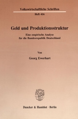 Geld und Produktionsstruktur. - Georg Ewerhart