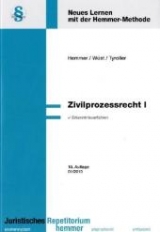 ZPO I - Karl E Hemmer, Achim W&uuml;st, Michael Tyroller