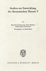 Deutsche National&ouml;konomie zu Beginn des 19. Jahrhunderts. - 