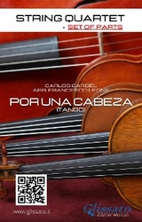 String Quartet: Por una cabeza (set of parts) - Carlos Gardel
