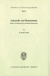 Lehnrecht und Beamtentum. - Erich Wyluda