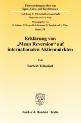Erkl&auml;rung von "Mean Reversion" auf internationalen Aktienm&auml;rkten. - Norbert Tolksdorf