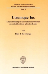 Utrumque Ius. - Eltjo J. H. Schrage