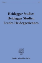 Heidegger Studies- Heidegger Studien - Etudes Heideggeriennes. - 