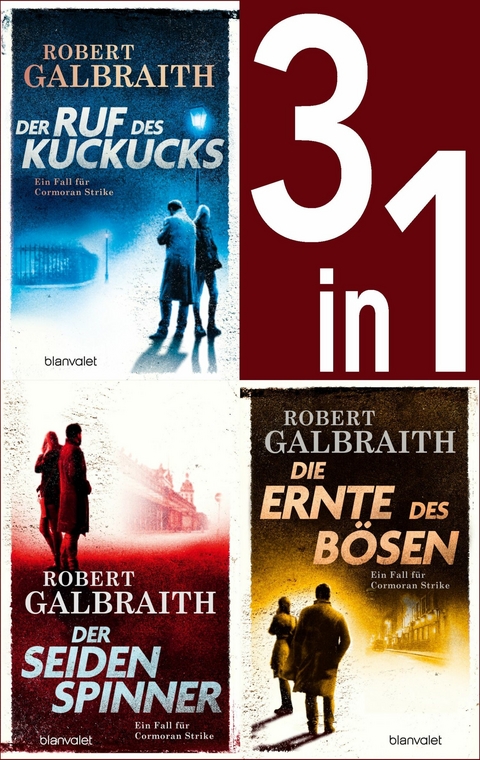 Die Cormoran-Strike-Reihe Band 1-3: - Der Ruf des Kuckucks / Der Seidenspinner / Die Ernte des B&ouml;sen (3in1-Bundle) - Robert Galbraith