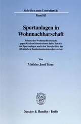 Sportanlagen in Wohnnachbarschaft. - Mathias Josef Herr
