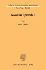 Iavoleni Epistulae. - Bernd Eckardt
