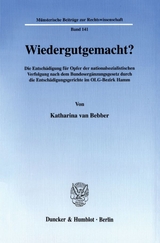 Wiedergutgemacht? - Katharina van Bebber