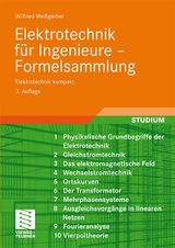 Elektrotechnik f&uuml;r Ingenieure - Formelsammlung - Wilfried Wei&szlig;gerber