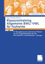 Klausurentraining Allgemeine BWL/VWL f&uuml;r Fachwirte - Andreas Werner