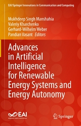 Advances in Artificial Intelligence for Renewable Energy Systems and Energy Autonomy - 