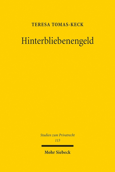 Hinterbliebenengeld -  Teresa Tomas-Keck